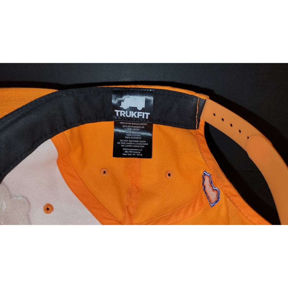 Trukfit Skater Snapback Hat Cap Adult Orange Blue Skateboarding - Picture 3 of 4
